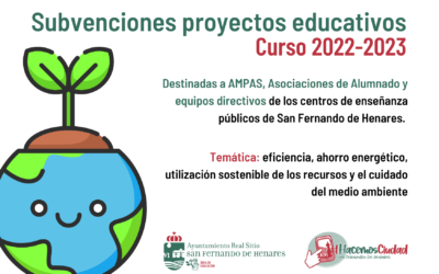 NOTA INFORMATIVA: Publicación de bases para la solicitud de subvenciones a proyectos educativos