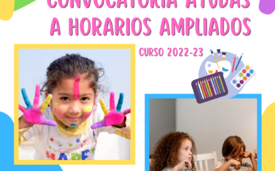 NOTA INFORMATIVA: Convocatoria de becas para el programa ‘Horarios Ampliados’