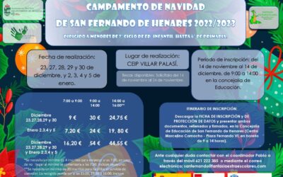 La Concejalía de Educación pone en marcha una nueva edición del Campamento Urbano de Navidad