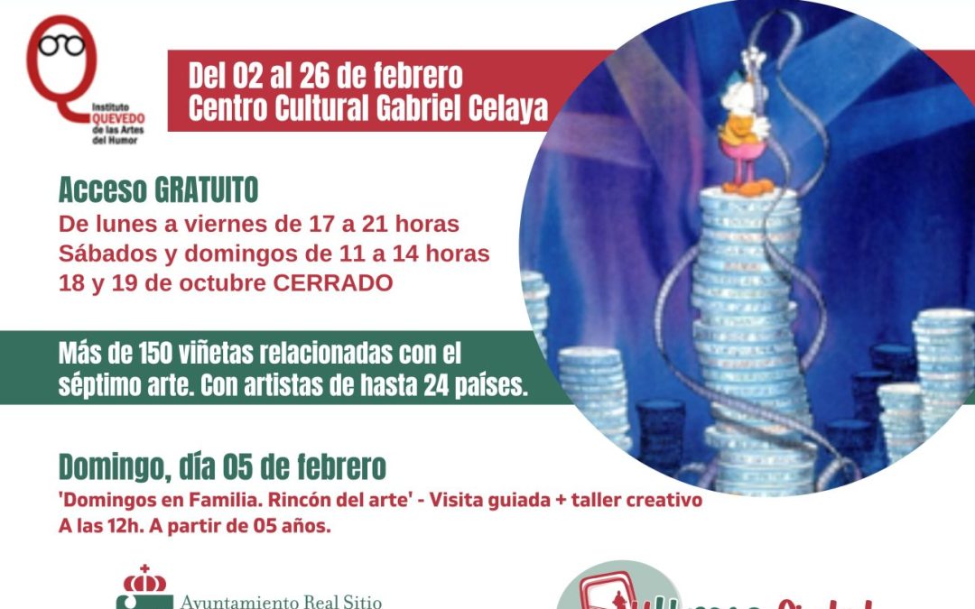 ‘Con humor: El Cine’, una interesante exposición que reúne más de 150 viñetas de artistas de 24 países