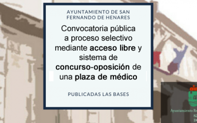 Convocatoria para la provisión proceso selectivo para el acceso, mediante acceso libre y sistema de concurso-oposición, de una plaza de médico