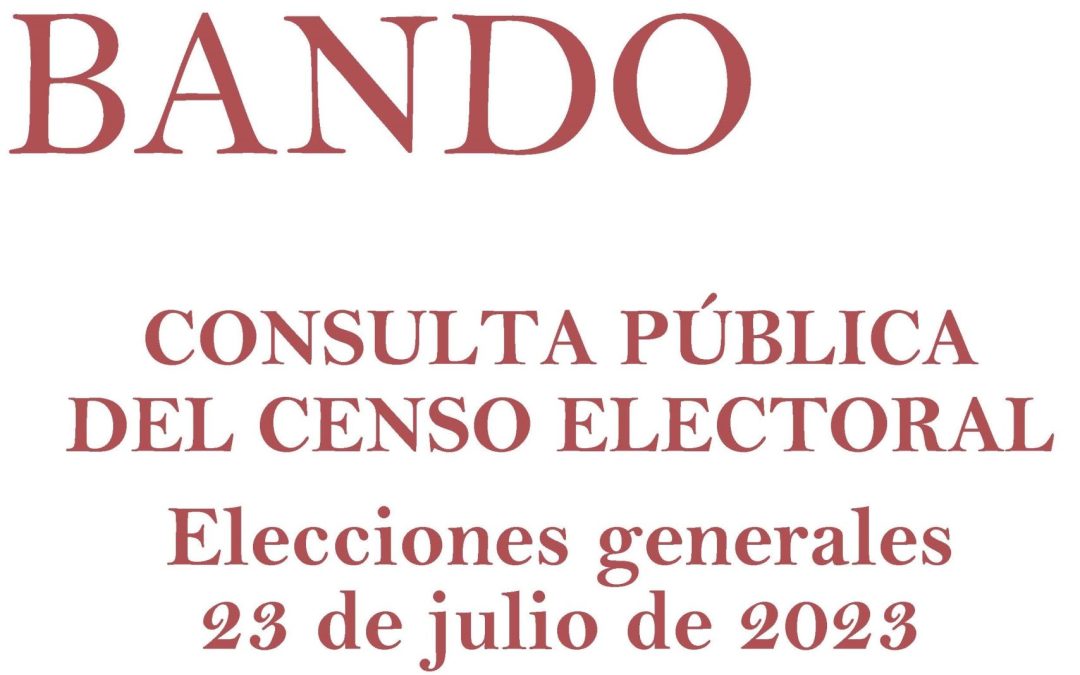 NOTA INFORMATIVA: Consulta del censo electoral – Elecciones 23 de julio