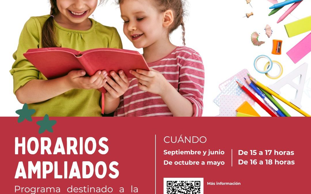 Inscripciones para ‘Horarios Ampliados’ en los colegios