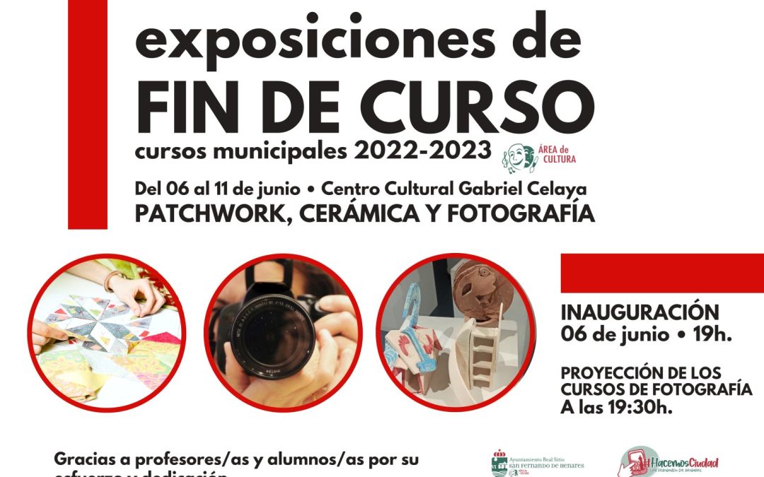 Exposiciones de ‘Fin de Curso 2022-2023’: Cerámica, patchwork y fotografía