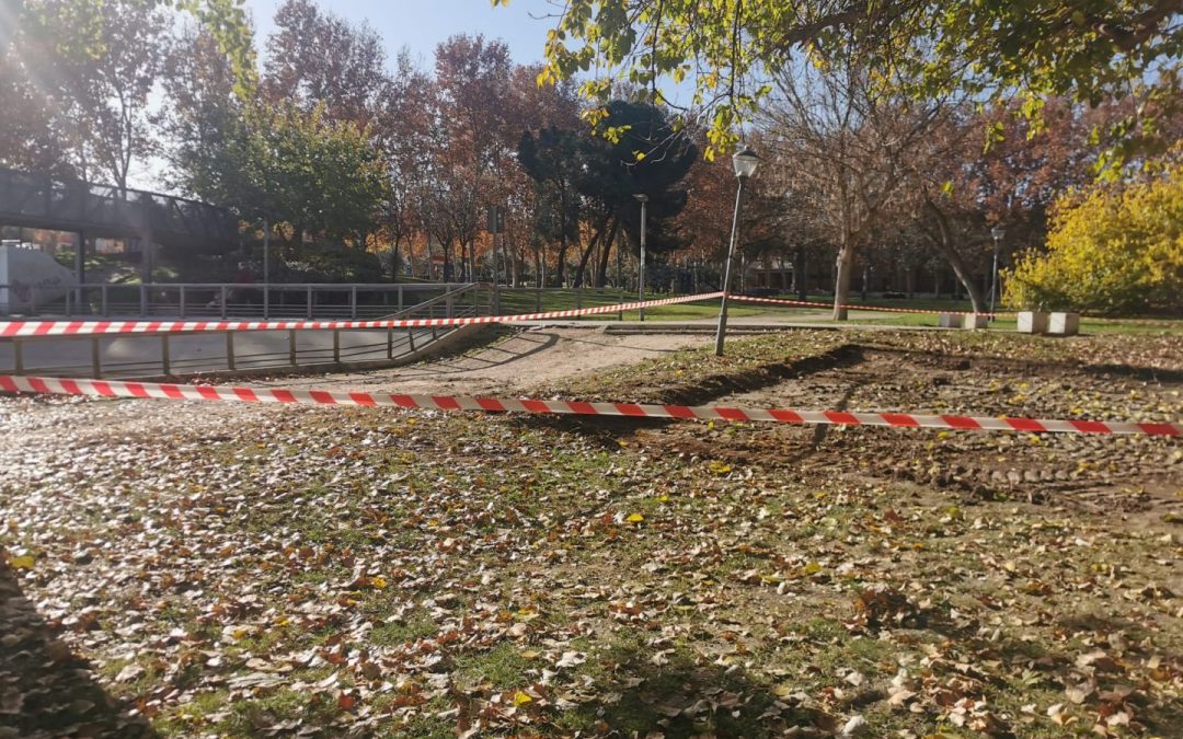 Comienzan las obras de instalación de un Parque de Calistenia y una Pista de Skate en el Parque Dolores Ibárruri