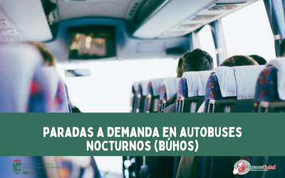 Líneas nocturnas de autobús (búhos) que realizan paradas a demanda