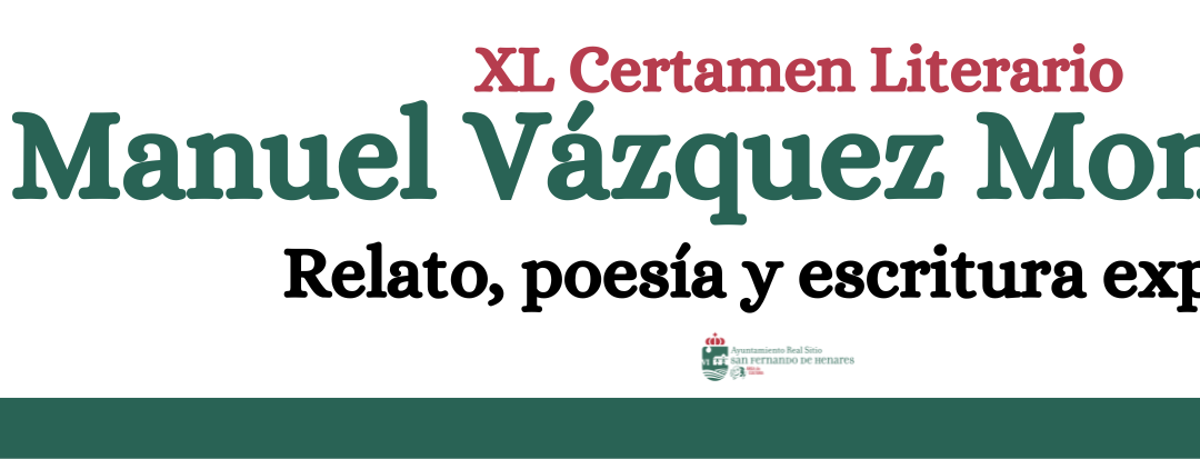 La Concejalía de Cultura convoca la XL Edición del Certamen Literario ‘Manuel Vázquez Montalbán’