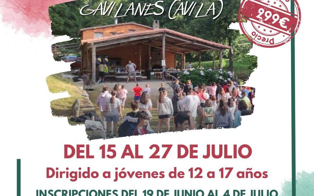 Campamento de verano para jóvenes en Ávila