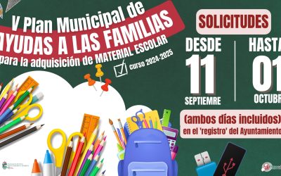 Convocatoria de Becas para la compra de material escolar para el curso 2024/2025