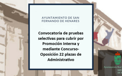 Convocatoria y bases de 22 plazas de Administrativo por promoción interna