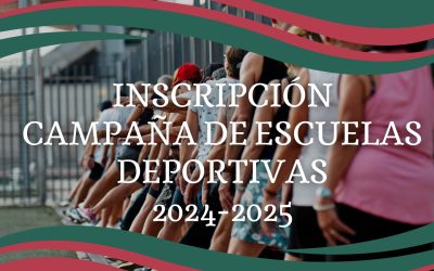 Inscripciones Escuelas Deportivas Adultos 2024-2025