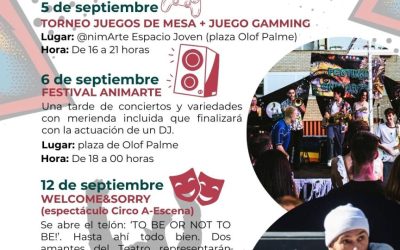 Los/as jóvenes serán protagonistas en este inicio de la nueva temporada con torneos, un festival de música y teatro