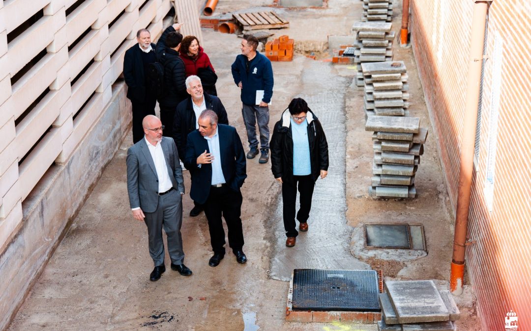 El delegado de Gobierno en la Comunidad de Madrid visita las obras del Polideportivo Municipal Justo Gómez Salto