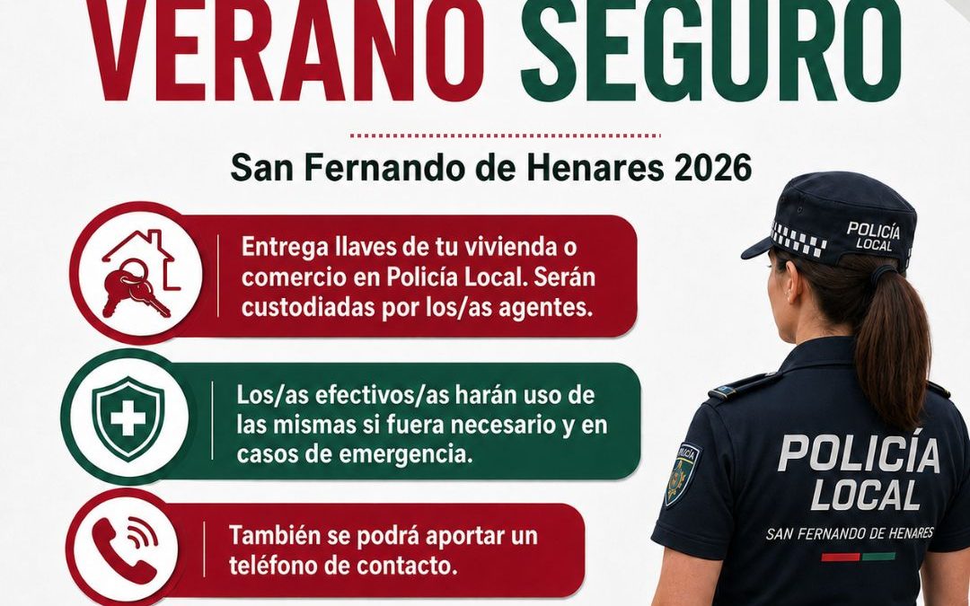 San Fernando de Henares retoma el programa ‘Verano Seguro’, destinado a la custodia de llaves y totalmente gratis
