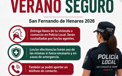San Fernando de Henares retoma el programa ‘Verano Seguro’, destinado a la custodia de llaves y totalmente gratis