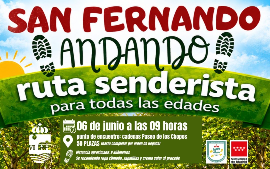 El programa ‘San Fernando Andando’ pone en marcha una ruta senderista