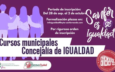 Talleres de Igualdad: de octubre a diciembre 2026