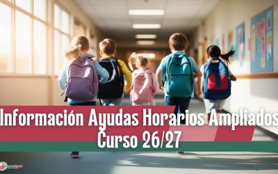 Información Ayudas Horarios Ampliados Curso 26/27